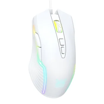 Onikuma CW905 Wired Gaming Mouse, White