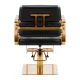 Gabbiano Porto Hairdressing Chair Black with Gold Base