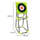 Silicone Dart Board with Axes and Shurikens, XXL Set with Stand