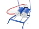 Double Cylinder Foot Pump with Adapters, 100 PSI / 7 bar
