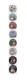 Ruhhy Christmas Gift Stickers, 500 pcs, Red