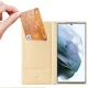 Dux Ducis Skin Pro Folio Case for Samsung Galaxy S22 Ultra, Gold