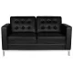Gabbiano BM18019 Waiting Room Sofa, Black