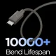 Spigen Essential EB6015CC USB-C Cable 60W 150 cm - Dark Gray