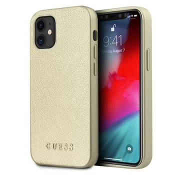 Guess iPhone 12 mini Case Iridescent, Gold