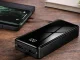 Power Bank 20 000 mAh, 4x USB, 2x LED Flashlight, Black