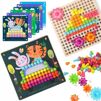 Wooden Mushroom Sorting Toy Jhtoy-617 Educational Montessori Toy