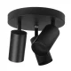Maclean MCE362 B Ceiling Lamp, 3xGU10, Matte Black