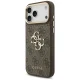 Guess 4G Big 4G Classic Logo Case with Strap for iPhone 17 Pro Max, Brown
