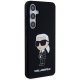 Karl Lagerfeld Samsung Galaxy S24+ vāciņš Silicone Ikonik, melns
