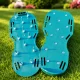 Lawn Aerator Shoes Attachments with Spikes, Green