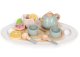 ECOTOYS Wooden Tea Set for Kids with Teapot and Cups 14 Pieces
