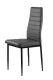 Multistore Set of 4 Dining Chairs, Eco-leather, Grey