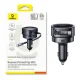 Car Charger Baseus PrimeTrip VR1 60W USB-A & USB-C with Retractable Cable - Black