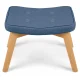 Sofotel Norse Scandinavian Upholstered Footstool, Blue