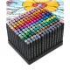 Nukido NK-914 Dual-Tip Alcohol Markers with Bag, 168 Pcs