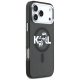 Karl Lagerfeld IML Glitter Karl & Choupette Sketch Logo MagSafe Phone Case Cover iPhone 17 Pro Max - Black