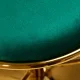 Velvet Makeup Chair 4Rico QS-B313a, Green