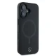 Mercedes iPhone 16 Plus Case Smooth Leather MagSafe, Black