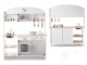 MODERN CLASSIC Children Kids Toy MDF Wooden Kitchen With Accessories