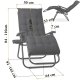 Sofotel ChillWell folding garden lounger with cushion set of 2 pcs