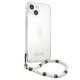 Guess Pearl Transparent Hardcase for iPhone 13 mini, White