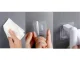 Wall-Mounted Soap Dish with Towel Holder, White/Grey