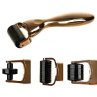 Needle Mesotherapy Face and Body Massager Roller 3-in-1, Gold
