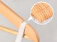 Wooden Clothes Hangers, Varnished, Set of 3