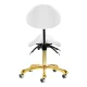Cosmetic Stool Giovanni 1004, White/Gold