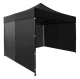 Pop-Up Garden Gazebo Event Tent 3x3m MultiGarden, Black