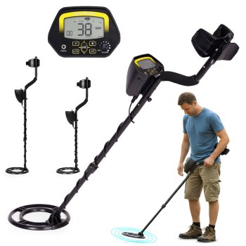 Metal Detector with LCD Screen for Gold Coin and Relic Hunting 3 Search Modes