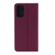 Samsung Galaxy A55 ( SM-A556B/DS ) Smart Soft Book Case Cover, Burgundy
