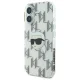 Apple iPhone 16 6.1\'\' Karl Lagerfeld IML Karl Head Electroplated Cover Case, Clear