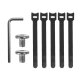 Maclean MC-105 W Under-Desk Cable Organizer, 5kg, White