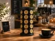 Rotating Coffee Capsule Stand, Black, 40 Capsules
