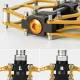 Rockbros JT201012LG 2010-12L Aluminum Platform Bicycle Pedals - Gold