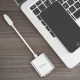 Orico PTAV USB-C to VGA & 3.5mm Audio Adapter 0.15m Silver