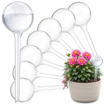 Plant Watering Globes, 8-Pack, 300 ml, Transparent