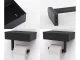 Toilet Paper Holder with Phone Shelf and Wet Wipe Box, Matte Black