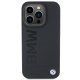 BMW Leather Hot Stamp case for iPhone 15 Pro Max - black