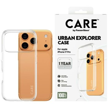 CARE by PanzerGlass Flagship Urban Explorer Case w. Clear Frame iPhone 17 Pro - Transparent