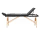Balance 3-Section Wooden Folding Massage Table, Black