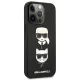 Karl Lagerfeld Saffiano Karl&Choupette Case for iPhone 13 Pro / 13 Black