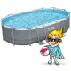 Bestway 56448 Power Steel Frame Pool 488x305x107 cm