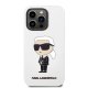 Karl Lagerfeld Silicone Ikonik vāciņš iPhone 14 Pro Balts
