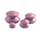 4Fizjo PRO+ Rubber Chinese Cupping Massage Set, 4 pcs, Pink