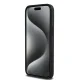 DKNY iPhone 15 Pro Max Case Leather Monogram Pattern MagSafe, Black