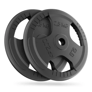 4FIZJO Cast Iron Weight Plates 2 x 2.5 kg (26 mm)
