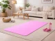 Exercise Mat for Yoga Pilates and Fitness 170x60cm 1cm Thick, Pink